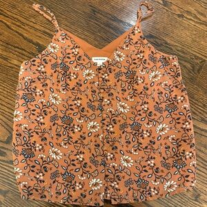 Frank & Oak Floral Camisole in Terracotta